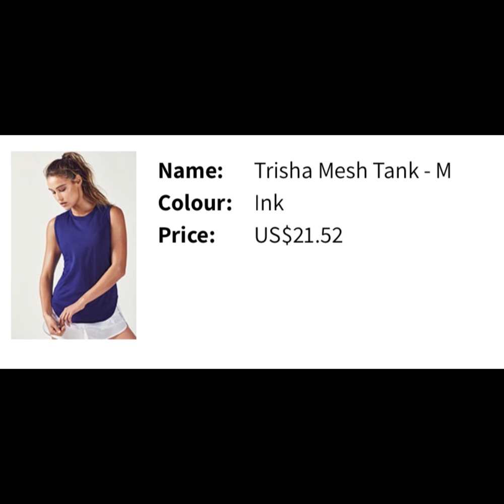 Fabletics Trisha Mesh Tank - Picture 2 of 5